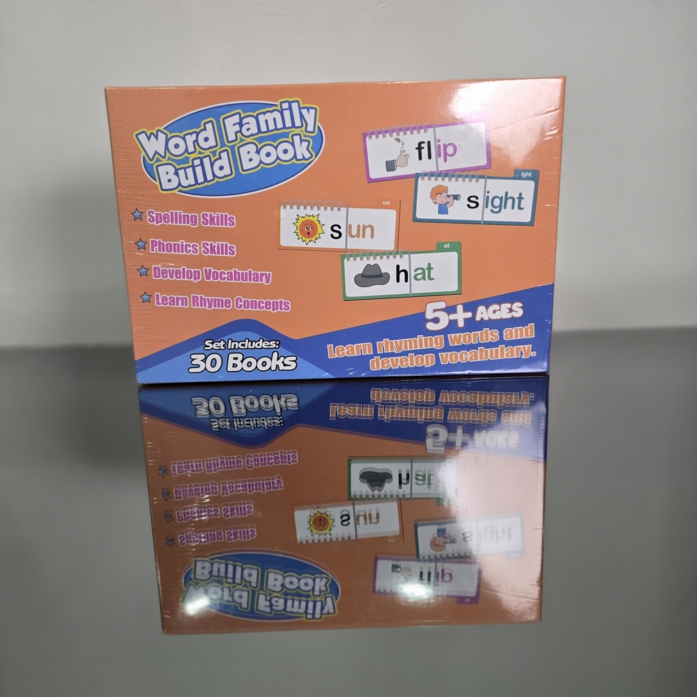 Word Family Build Book - Orange Kids Phonics Set